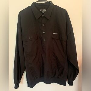 Members Only Vintage Men’s Black Long Sleeve Collar , Size XL